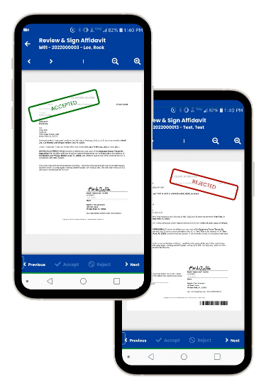 PST software for process servers mobile app e-signing